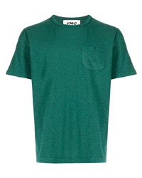 T-shirt à col rond vert YMC