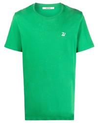 T-shirt à col rond vert Zadig & Voltaire