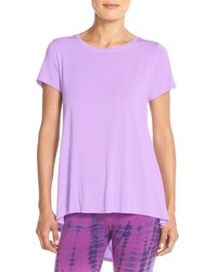 T-shirt à col rond violet clair