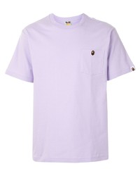 T-shirt à col rond violet clair A Bathing Ape