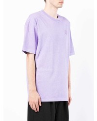 T-shirt à col rond violet clair AAPE BY A BATHING APE