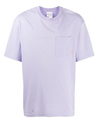 T-shirt à col rond violet clair Acne Studios