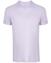 T-shirt à col rond violet clair Altea
