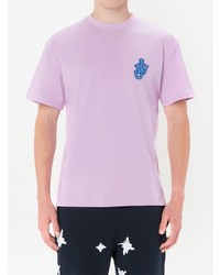 T-shirt à col rond violet clair JW Anderson