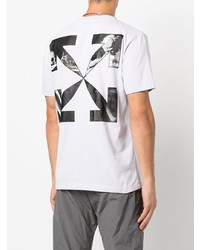 T-shirt à col rond violet clair Off-White