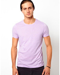 T-shirt à col rond violet clair Asos