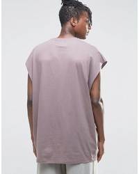T-shirt à col rond violet clair Asos