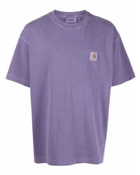 T-shirt à col rond violet clair Carhartt WIP