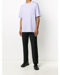 T-shirt à col rond violet clair Acne Studios