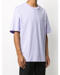 T-shirt à col rond violet clair Acne Studios