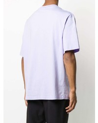 T-shirt à col rond violet clair Acne Studios