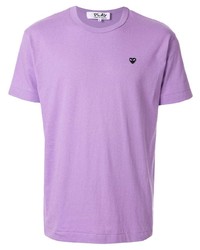 T-shirt à col rond violet clair Comme Des Garcons Play