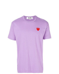 T-shirt à col rond violet clair Comme Des Garcons Play