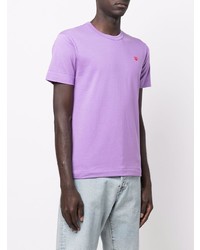 T-shirt à col rond violet clair Comme Des Garcons Play