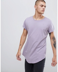 T-shirt à col rond violet clair G Star