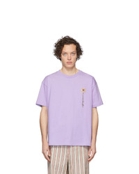 T-shirt à col rond violet clair Jacquemus