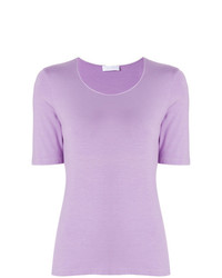 T-shirt à col rond violet clair Le Tricot Perugia
