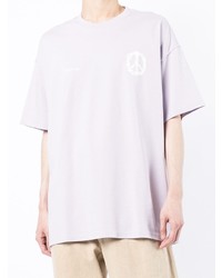T-shirt à col rond violet clair FIVE CM
