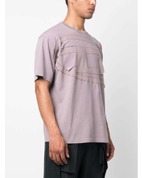 T-shirt à col rond violet clair Diesel