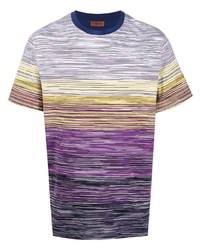 T-shirt à col rond violet clair Missoni