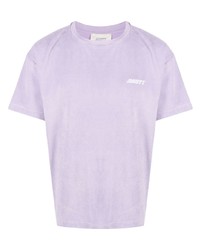 T-shirt à col rond violet clair MOUTY