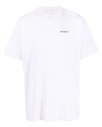 T-shirt à col rond violet clair Off-White