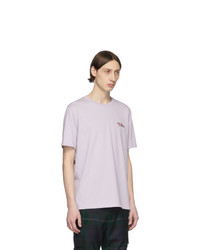 T-shirt à col rond violet clair Paul Smith