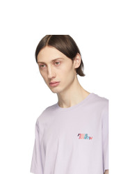 T-shirt à col rond violet clair Paul Smith