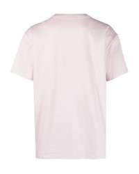 T-shirt à col rond violet clair Alexander McQueen