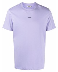 T-shirt à col rond violet clair Sandro