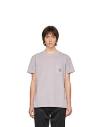 T-shirt à col rond violet clair Schnaydermans