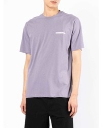 T-shirt à col rond violet clair Izzue