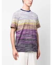 T-shirt à col rond violet clair Missoni