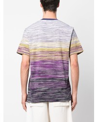 T-shirt à col rond violet clair Missoni