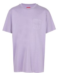 T-shirt à col rond violet clair Supreme