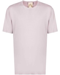 T-shirt à col rond violet clair Ten C