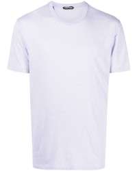 T-shirt à col rond violet clair Tom Ford