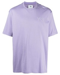 T-shirt à col rond violet clair Y-3