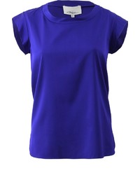 T-shirt à col rond violet