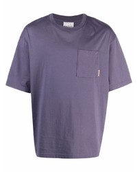 T-shirt à col rond violet Acne Studios