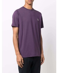 T-shirt à col rond violet PS Paul Smith