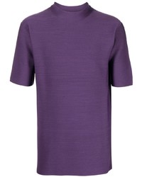 T-shirt à col rond violet CFCL