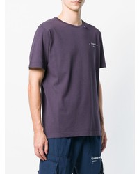 T-shirt à col rond violet Off-White