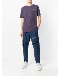 T-shirt à col rond violet Off-White