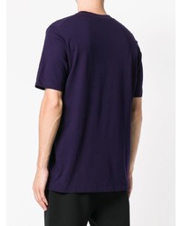 T-shirt à col rond violet Jil Sander