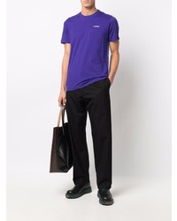 T-shirt à col rond violet Marni