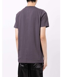 T-shirt à col rond violet Rick Owens