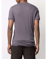 T-shirt à col rond violet Rick Owens