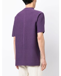 T-shirt à col rond violet CFCL