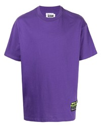 T-shirt à col rond violet Izzue